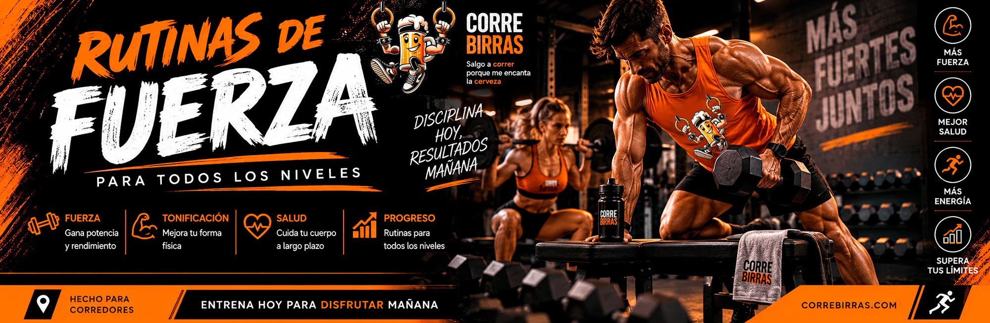 Rutinas de fuerza Correbirras