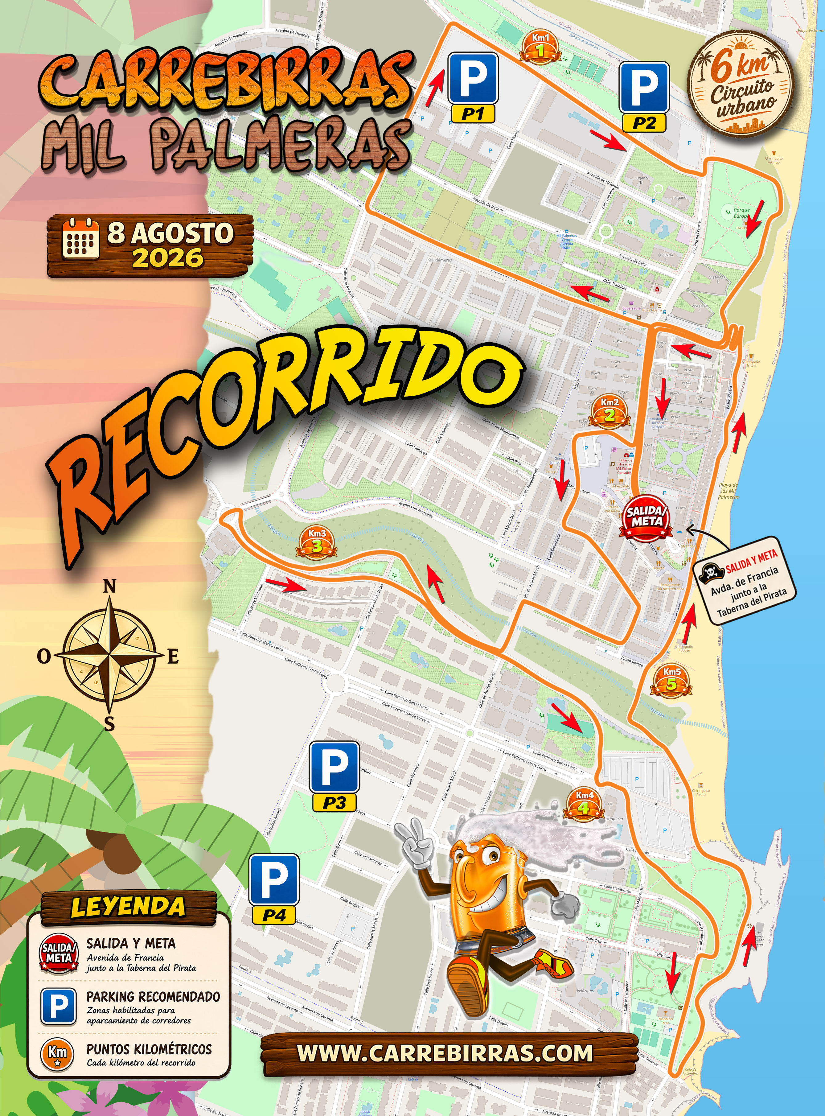 Recorrido Carrebirras Mil Palmeras 2026